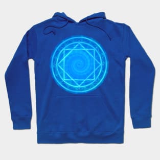 CIRCLE of POWER, blue Hoodie